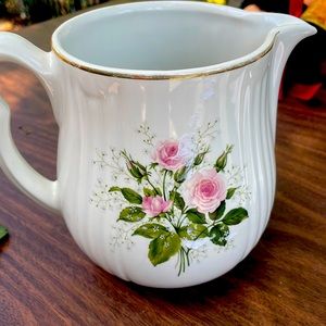Hall vintage “heather rose” pitcher